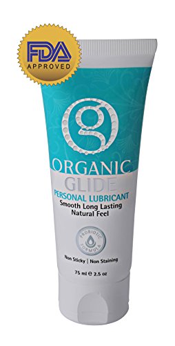 Organic Glide todo probiótico Natural Personal lubricante 2.5oz tubo, 100% comestibles