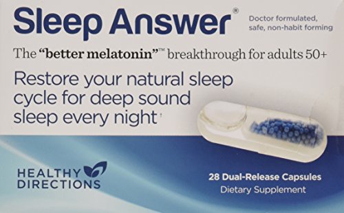 Respuesta del Dr. Richard Wurtmans Sleep ofrece dosis baja de melatonina durante la noche, 28 cápsulas de liberación Dual (fuente de 28 días)