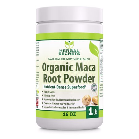 Herbal Secrets Organic Maca Root Powder 480 Gramos