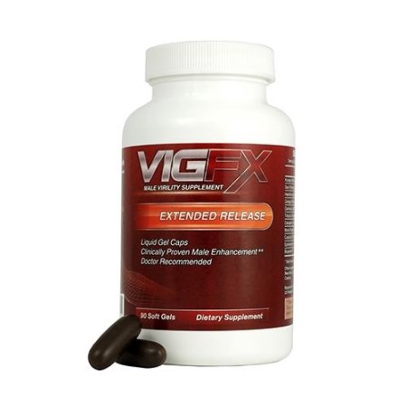 VigFX Male Enhancement BIG ampliación de Liberación Prolongada 90 Liquid Gel Caps-45Day