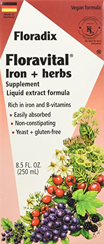 Salus-Haus - Floradix Floravital hierro y hierbas levadura libre - 8,5 oz (FFP)