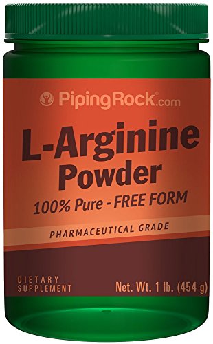 L-arginina polvo (grado farmacéutico) de 1 lb