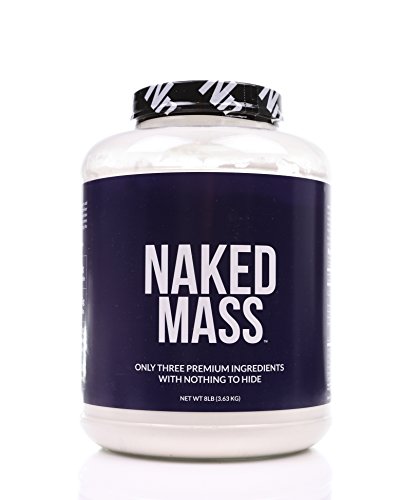 Desnuda - todo peso Natural Gainer proteína en polvo - 8lb a granel, libre de GMO, libre de Gluten y soja libre de masa. Sin ingredientes artificiales - 1.250 calorías - 11 porciones