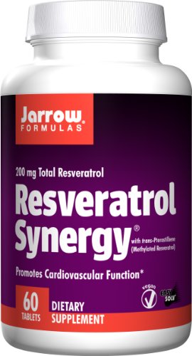 Jarrow Formulas Resveratrol sinergia 200, 60 comprimidos