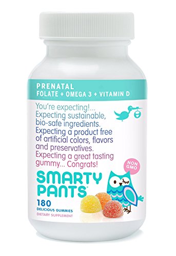 SmartyPants Prenatal Gummy Multivitamínico, cuenta 180