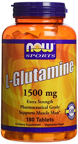 Ahora alimentos L-glutamina 1500 mg - 180 Tabs