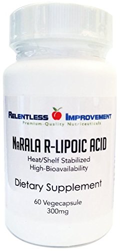 Na-R ALA | El ácido R-lipoico | Sal de sodio estabilizado R-Lipoic significa alta biodisponibilidad | 300mg por cápsula.