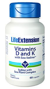 Vitaminas D y K con mar-IodineTM 60 cápsulas