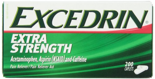 Excedrin Extra fuerza para calmar el dolor, cuenta 200