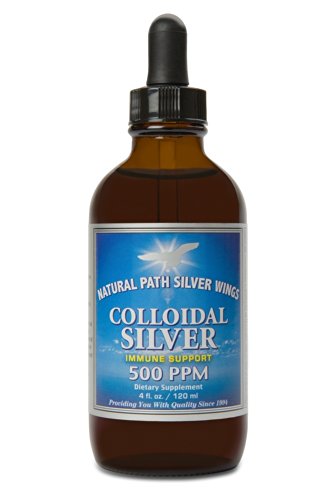 Camino natural plata alas suplemento Mineral, plata coloidal 500 PPM, 4 fl. oz. / 120 ml