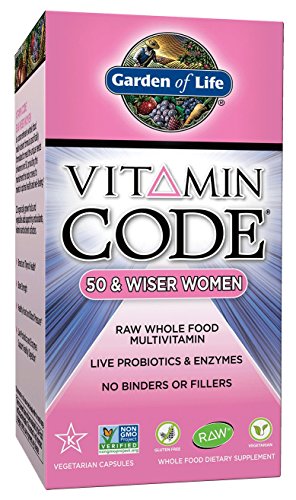 Multi jardín de vida vitamina código 50 y la más sabia de las mujeres, 240 cápsulas
