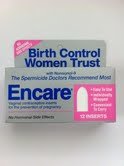 ENCARE anticonceptivo inserta el paquete de 12 laboratorios de BLAIREX ***