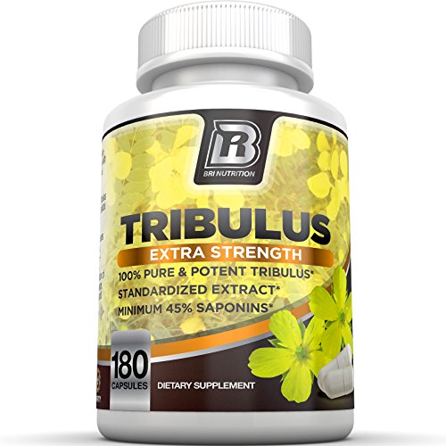 BRI nutrición Tribulus Terrestris - cuenta 180 45% saponinas esteroidales 40% Protodioscin - máxima pureza en el abastecimiento del mercado - Tribulus búlgaro de la fuerza máxima de 1500mg - 90 días