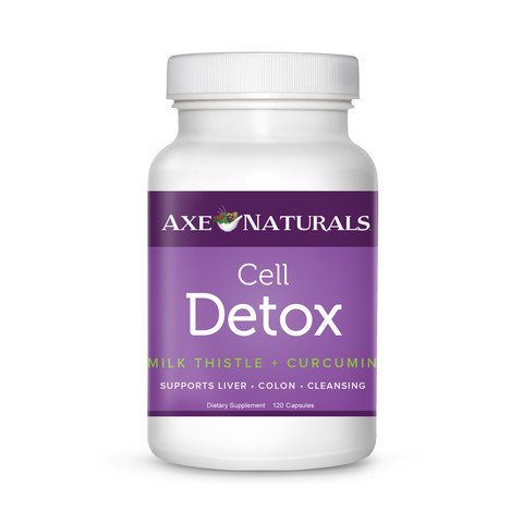 El Dr. hacha-CELL DETOX - suplemento-digestión, concentración, pérdida de peso, metabolismo-con cardo de leche, L-glutation, superóxido dismutasa, curcumina, BioPipernine, Chlorella y más-60 cápsulas