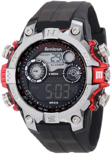 40/8251RED Armitron hombres Sport reloj Digital