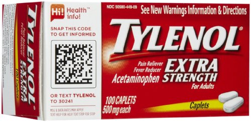 Tylenol Extra fuerza dolor analgésico y fiebre reductor cápsulas-100 cuenta