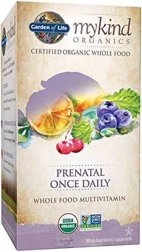 Jardín de la vida Mykind orgánicos tableta Prenatal una vez al día, cuenta 90