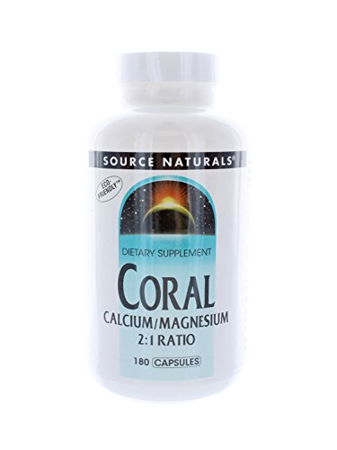Source Naturals Coral calcio/magnesio proporción 2:1, 180 cápsulas