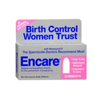 Blairex Blairex Encare Vaginal anticonceptivo insertos, 12 cada (paquete de 2)