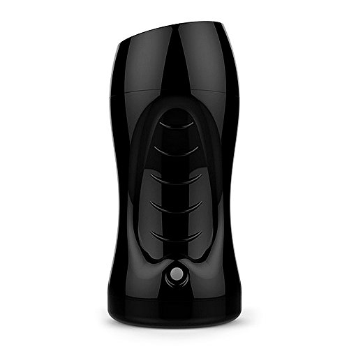 Utimi pene 20-frecuencia vibratoria masaje masturbación estimulación masculina vibrante juguete (negro)