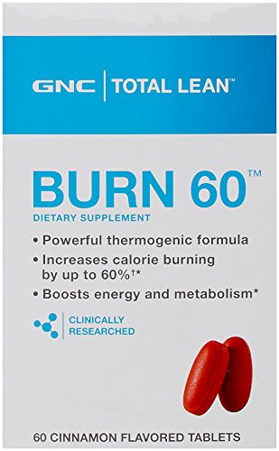 GNC Total quemar canela suplemento nutricional con sabor, cuenta 60