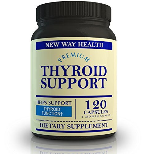 La mejor salud de manera Premium tiroides suplemento, 120 cápsulas, complejo para apoyar la salud de la tiroides, 100% garantía de devolución de dinero, el mejor ayudante para metabolismo sano