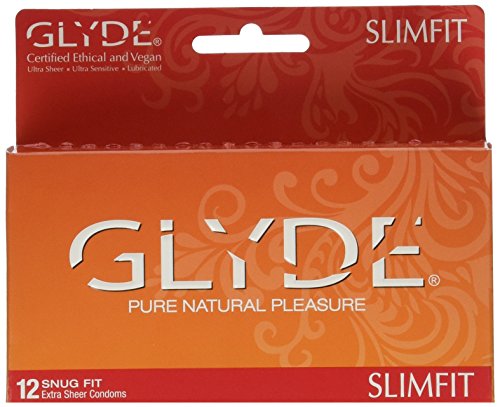 GLYDE Slimfit Premium pequeño preservativo - condones ajuste tapa 12: #1 condón Natural Australia