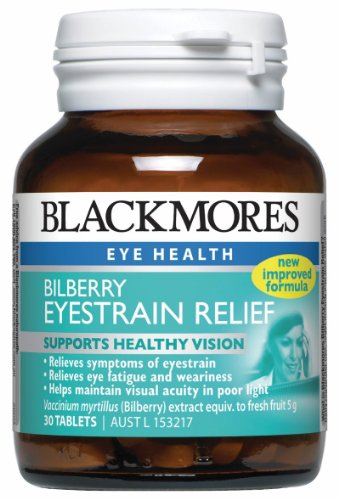 Blackmores arándano ojo cepa 30 tabletas, medicina herbaria occidental para ayudar a aliviar la fatiga visual y ocular fatiga con 1PCS nudo chino regalo