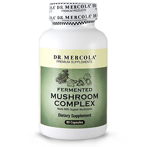 Complejo de hongos fermentados Dr. Mercola - elaborado con orgánico setas - 100% orgánico certificado - 90 cápsulas