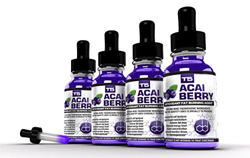 Biogen salud ciencia x 4 T5 Acai Berry sueros: Poderoso Acai antioxidante quemadores de grasa (suministro de 4 meses)