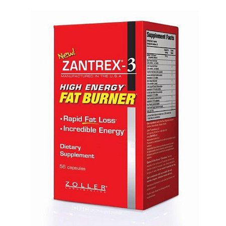 Zantrex-3 rojo High Energy Fat Burner Cápsulas 56 Ct