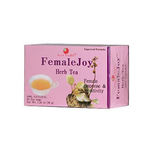 Salud rey FemaleJoy hierba té, bolsitas de té, 20 cuenta caja (Pack de 4)