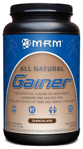 MRM 100% NATURAL GAINER, CHOCOLATE, 3,3 LB tina