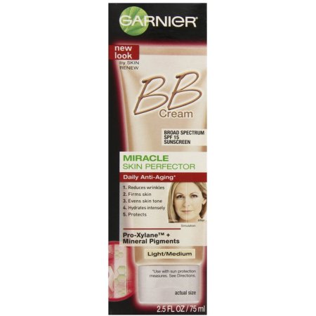  Skin Renew piel milagro Perfector Anti-Envejecimiento BB Cream SPF 15 Light - Medium 250 oz (paquete de 6)