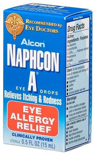 Alcon Naphcon-A alergia alivio gotas botellas de 0,5 onzas (paquete de 2)