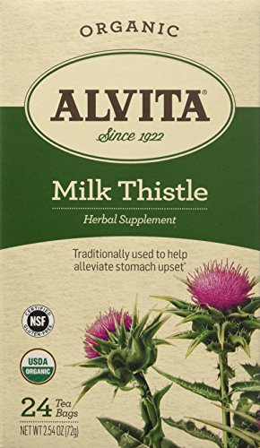 Bolsitas de té de hierbas orgánico de té ALVITA cardo - 24 bolsitas de té