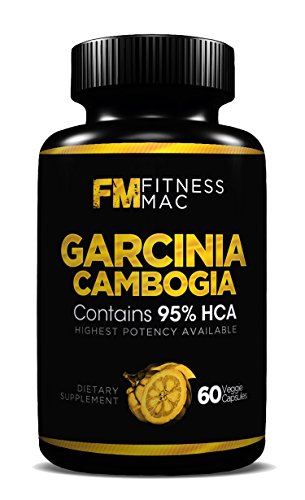 Extracto de Garcinia Cambogia puro 95% HCA - supresor del apetito y suplemento para bajar de peso, hecho en los E.e.u.u., FDA aprobó instalaciones, 60 cápsulas - 1.400 mg por porción
