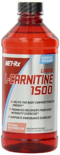 MET-Rx L-carnitina dieta suplemento, sandía, 16 onzas de líquido