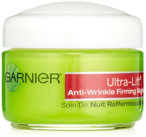 Garnier Ultra-Lift crema de noche antiarrugas reafirmante, 1.70 onzas de líquido (embalaje puede variar)