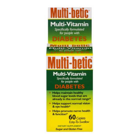 Multi-Betic Suplemento dietético multi-vitamina un mineral antioxidante 60 ct