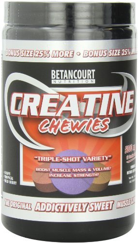 Betancourt nutrición creatina Chewies, variedad de Triple-disparo, 5000mg, tabletas de 160