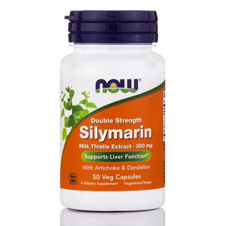 NOW Alimentos silimarina cardo de leche Extracto de hígado función de soporte 300 mg 50 Ct