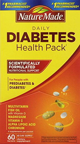Naturaleza Diabetes Health Pack, paquetes de 60