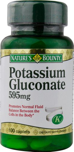 Recompensa potasio gluconato 100 cápsulas de la naturaleza