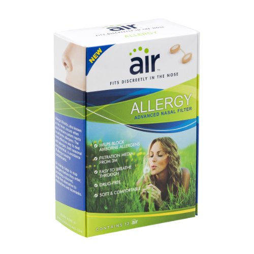 Aire alergia avanzada filtro Nasal de 3m, recuento de 12
