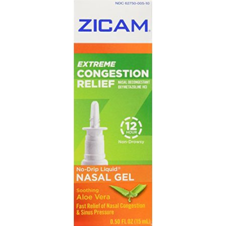2 Pack - Congestión Zicam extrema Relief Liquid Gel nasal 050 oz Cada