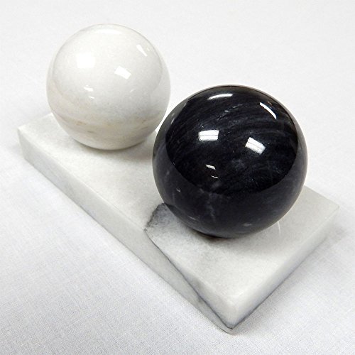 ACU-bolas salud chinas Baoding mármol estrés balones medicinales con soporte - ejercicio de mano de terapia de masaje de piedras - hechas en Taiwán - 1,8 pulgadas