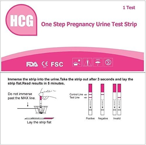 AccuMed® 25 tiras de prueba de embarazo (HCG) - vence 9/2016