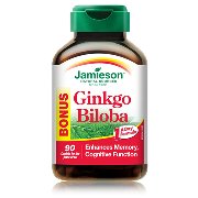 Ginkgo Max Biloba bono (60 + 30 pastillas) Marca: Jamieson laboratorios