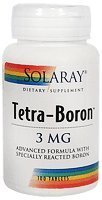 Solaray - Tetra-boro, 3 mg, 100 tabletas